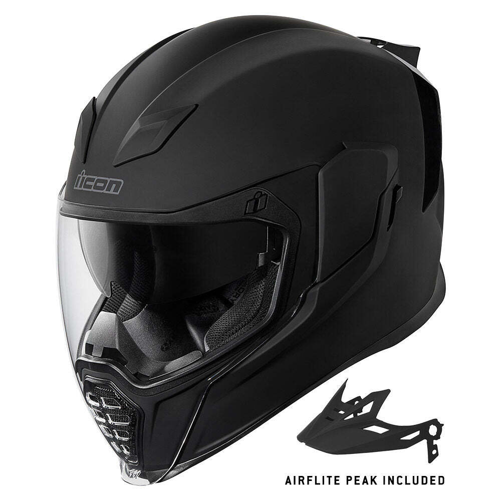 希少2XL ICON Airflite Rubatone（アイコン・エアフライト Icon Airflite Moto Helmet Rubatone Black Size XL | eBay