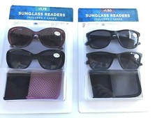 Men  Women Readers / Reading Sunglasses Pack of 2 With 2 Cases