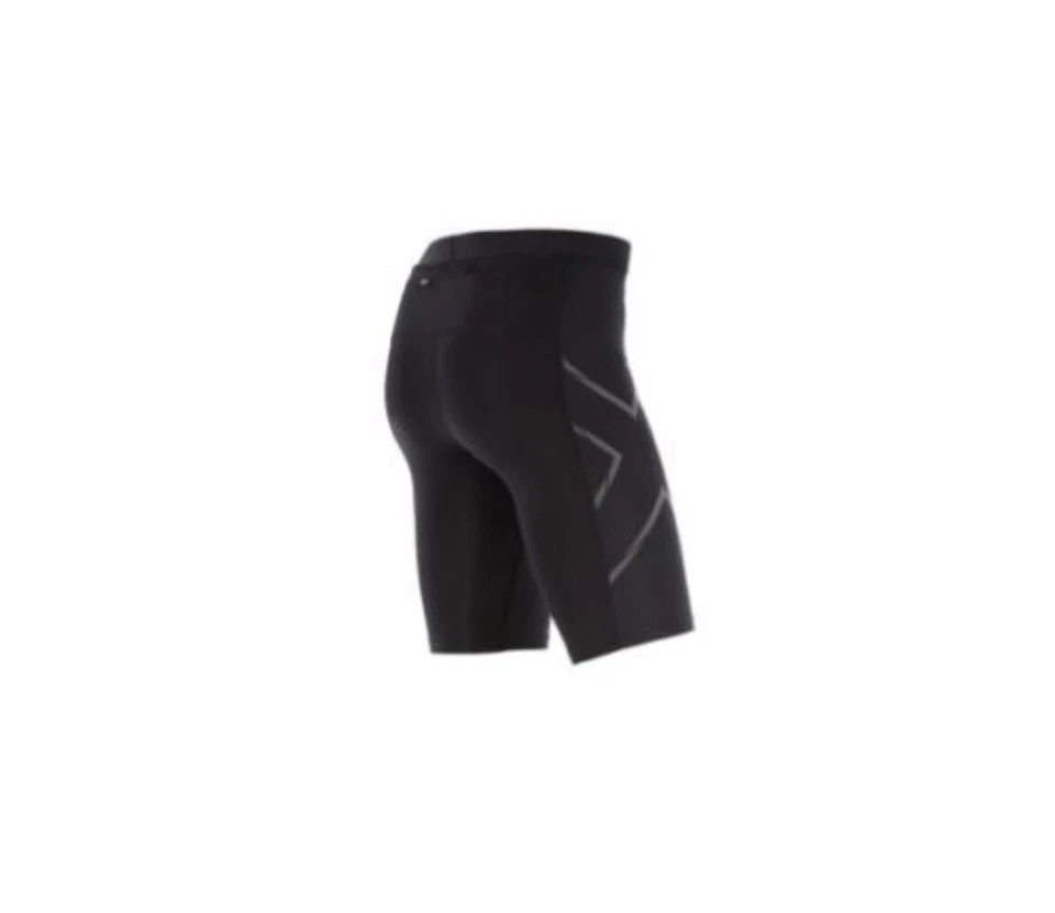 2XU MCS Run Mens Compression Shorts (Black/Nero Reflective) | BRAND NEW - Image 2 of 3