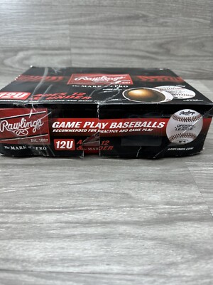 Lot De 12 Balles De Baseball Rawlings The Mark Of Pro R452PRD - Entraînement - Cuir