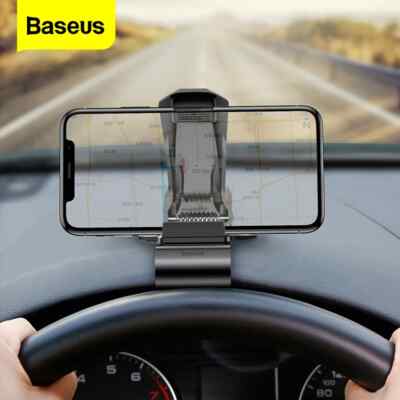Baseus Auto Dashboard Mobile Phone Bracket Car Smart Phone Holder GPS Clip Mount