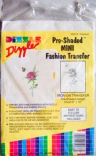 Dizzle "ROSEBUD" Pre-Shaded Mini Fashion Iron-On Transfer #50078 -New, Sealed!