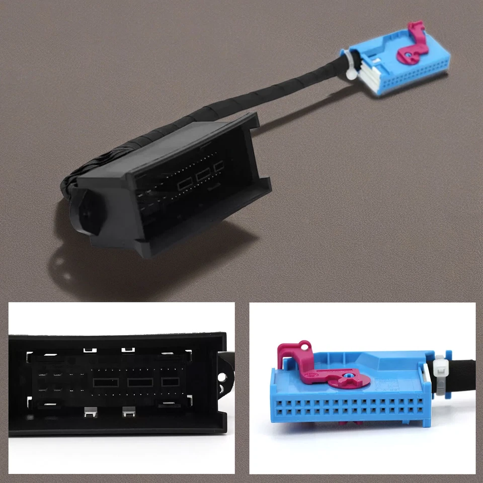 For VW Passat B6 36 to 32 Pin Instrument Cluster Adapter Harness Dashboard Cable - Image 3 of 4