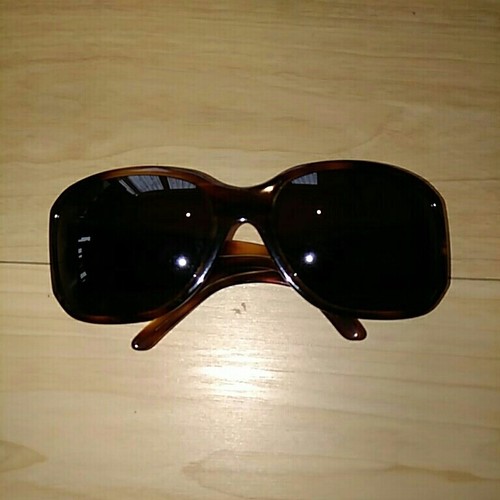 VERSACE Sunglasses Brown Rhinestone 