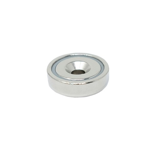 Imán en olla avellanada de neodimio N42 - 25 mm de diámetro x 8 mm de espesor x 5 mm - 26 kg de tracción - Imagen 3 de 7