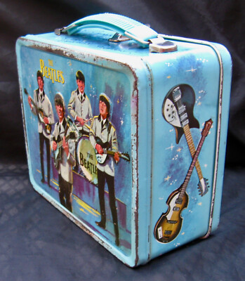 Vintage BEATLES Lunchbox - Fab Four - R-8 Rarity (1966) C-7 Nice