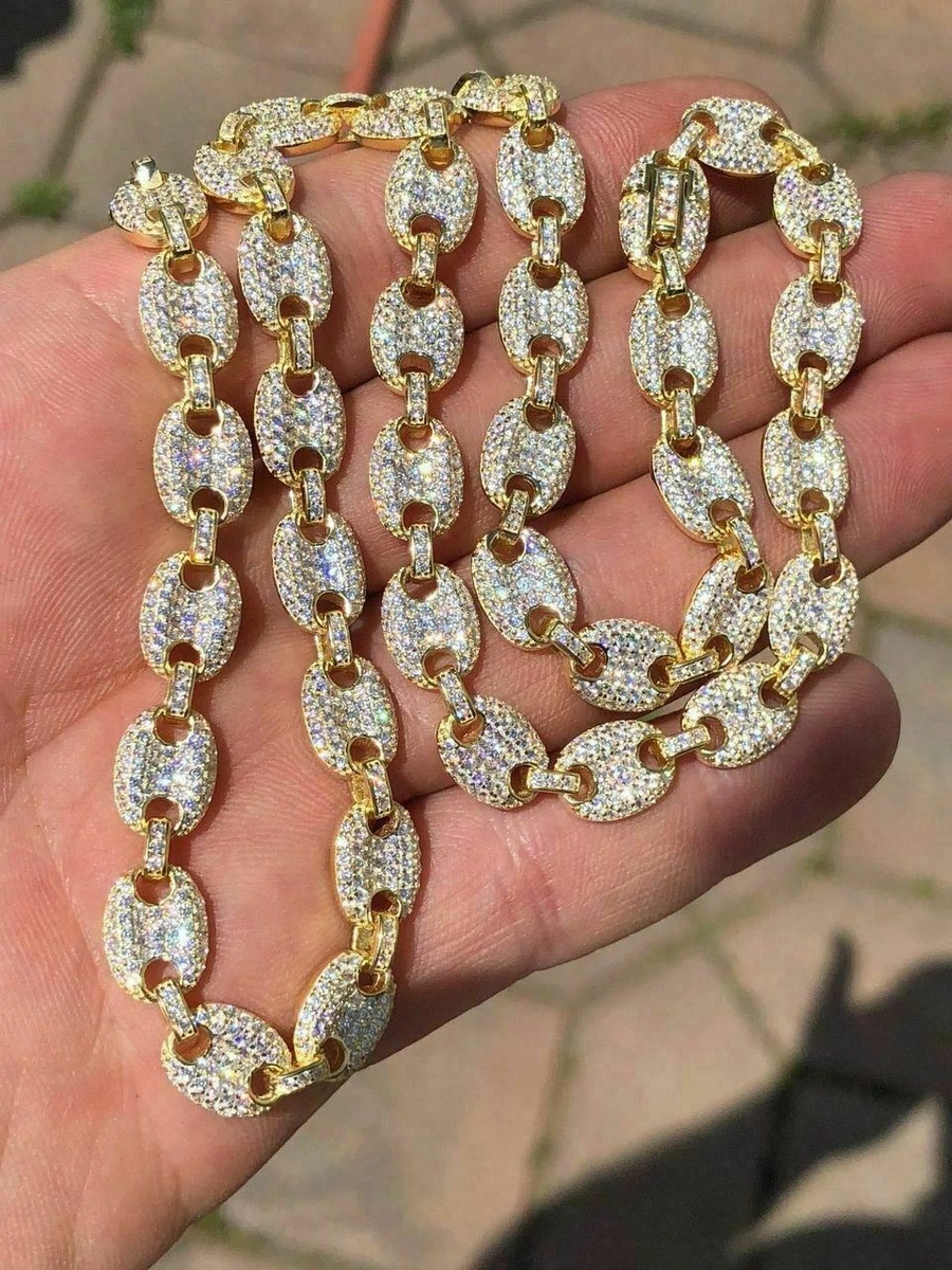 Diamond gucci link chain shop