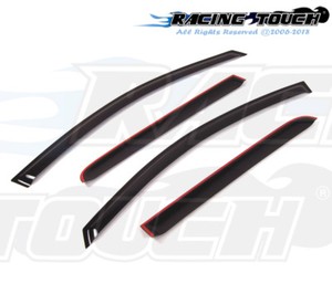 For Nissan Titan Crew Cab 04-15 Dark Grey Out-Channel Window Visor Sun