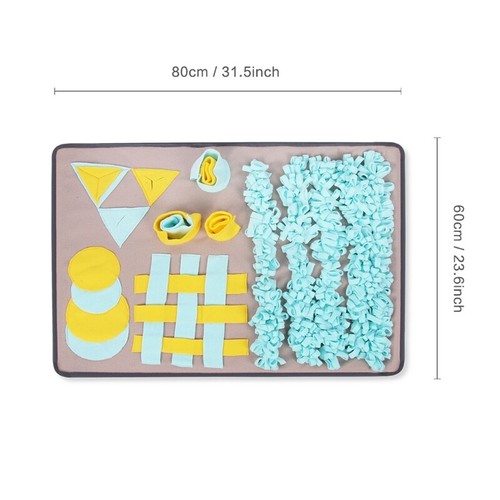 Pet Dog Snuffle Mat Nose Smell Training Blanket Sniffing Pad Slow Feeding Bowl - 第 8/8 張圖片