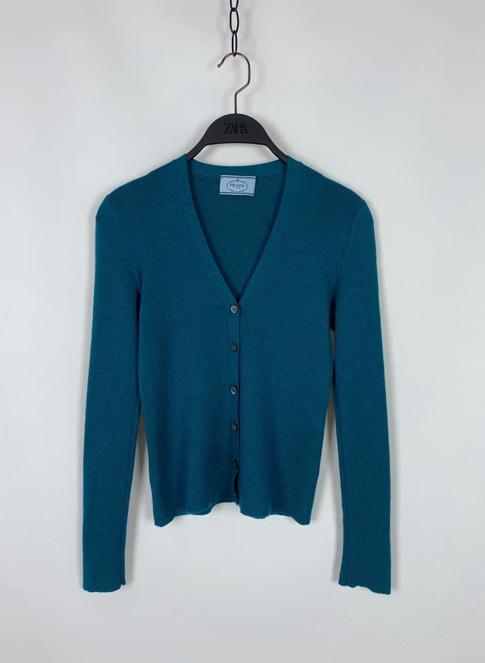 Prada Milano Wool Cardigan Sweater - Image 3 of 4
