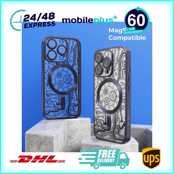 Prio Elegante HandyhüLle Mag FüR Iphone 16 Pro (6,3 Zoll) Schwarz-image
