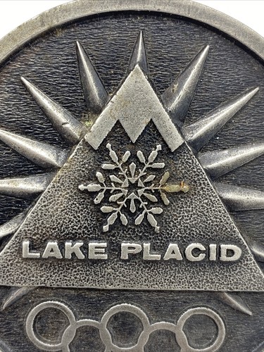 1975 bergamot brass works olympic lake placid belt buckle Rare - Picture 8 of 9