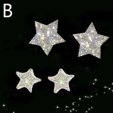 Diamante Car Sticker Shiny Butterfly Snowflake Star Sparkle Rhinestone Cute