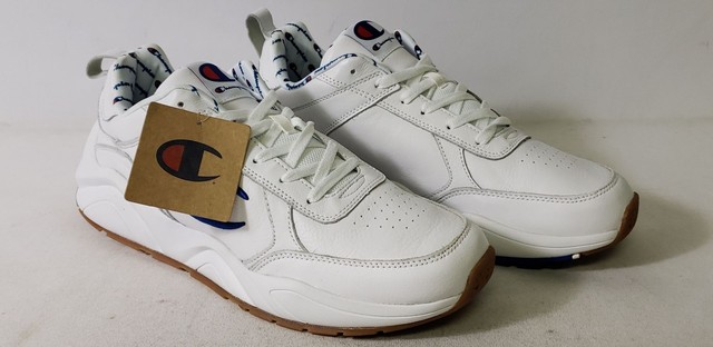 champion 93 eighteen big c white leather shoes
