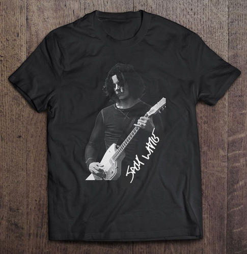 Camiseta negra guitarra JACK WHITE talla S M L 234XL - Imagen 1 de 2