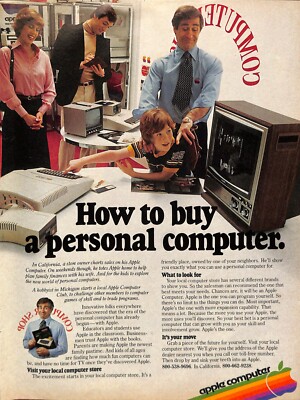 1979 Apple Computer Vintage Print Ad - ''How to Buy a Personal Computer''