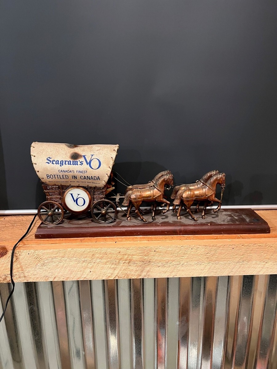 Vintage Seagram's VO Canadian whiskey horse stage coach | eBay