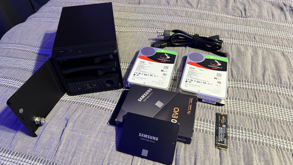 Assorted Drives - 2x Seagate 16TB (With Raid Enclosure) - 2TB SATA - 2TB NVME