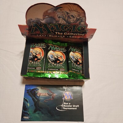 MTG: 6TH EDITION Booster Pack box w/36 Booster Pack wrappers; NO CARDS,  1999 | eBay