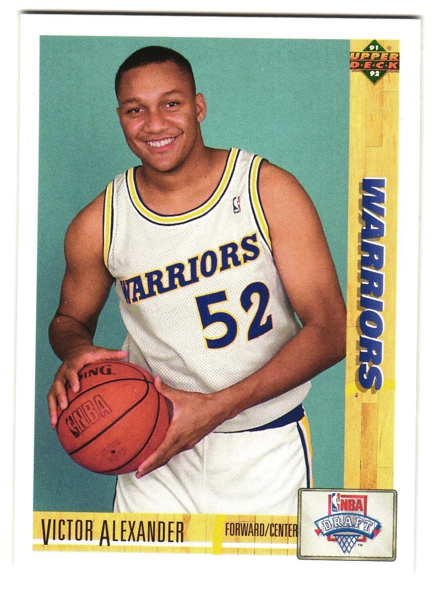 Victor Alexander 1992-93 Upperdeck NBA Basketball Card #10Warriors