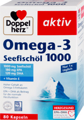 Doppelherz Active Omega - 3, 80 Stück