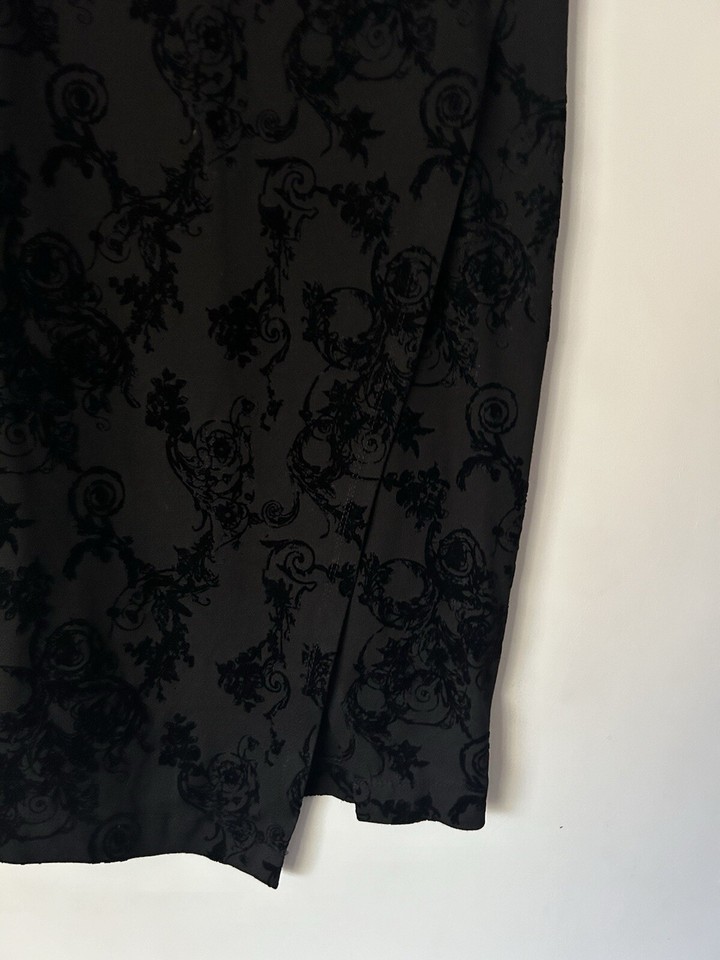 Next Skirt UK Size 8 Black Wrap Flower Print for Office Wear