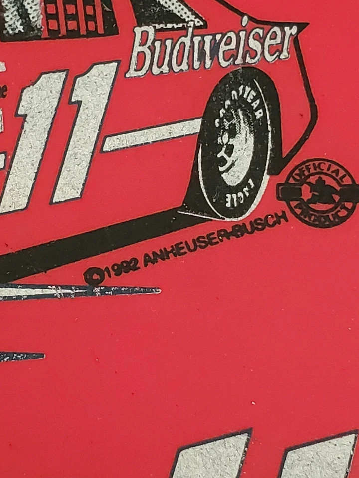 ASIENTO COJÍN VINTAGE NASCAR BUDWEISER FORD RACING 11 BILL ELLIOTT ESTADIO Foto 4 de 4