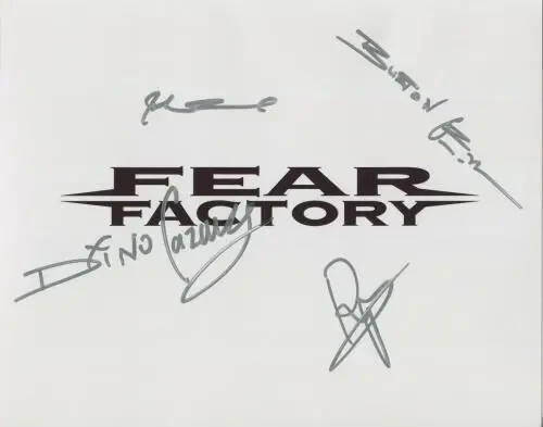 Fear Factory (Rock Band) 8" x 10" Photo Hand Signed in person in 2010 + COA - Picture 1 of 1
