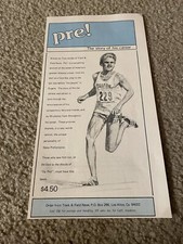 Vintage 1977 STEVE PREFONTAINE PRE! Book Poster Print Ad 1970s TOM JORDAN RARE