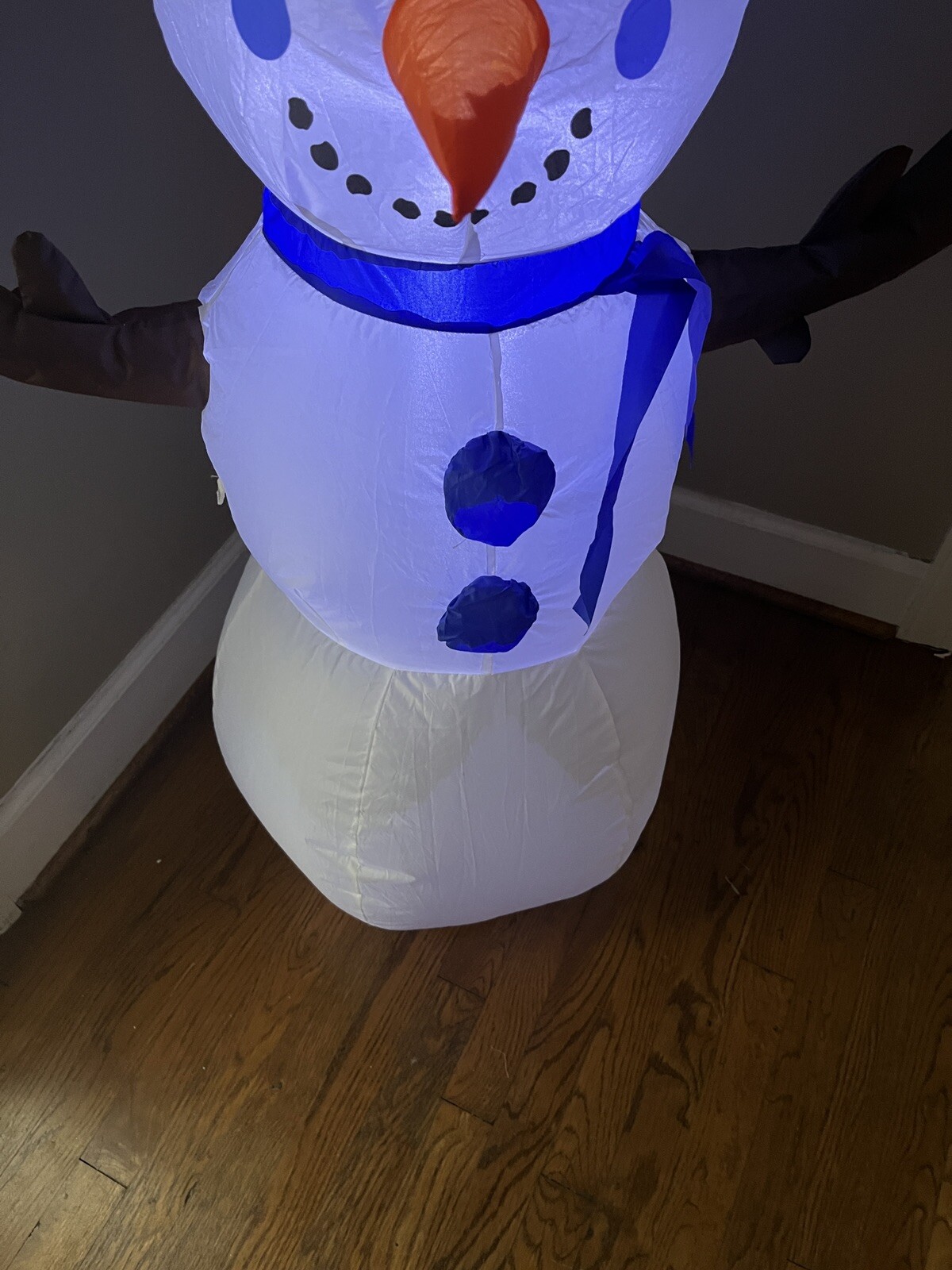 Gemmy Inflatable Airblown Snowman with LED White Lights 49