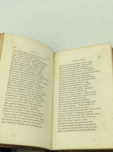 MINOR POEMS / TABLE TALK / THE TASK (3 vols) - William Cowper - LEATHERBOUND - Imagen 9 de 10
