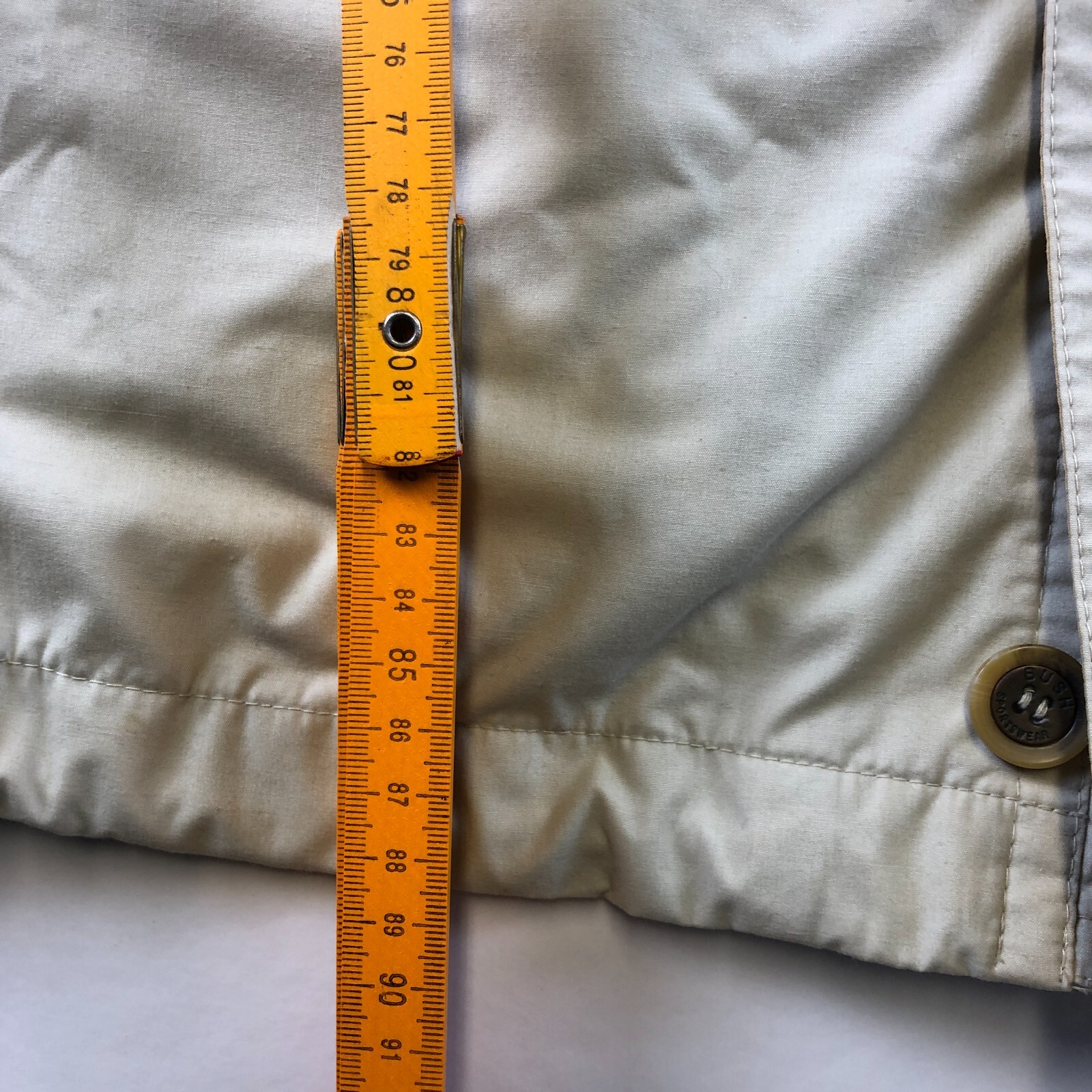Vintage 80s Bush Windbreaker Hunt Jacket Beige XXL image 9