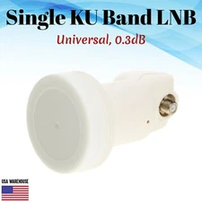 Universal Single KU Band LNB LNBF 0.3dB FTA HD Linear Satellite Dish 1 Port