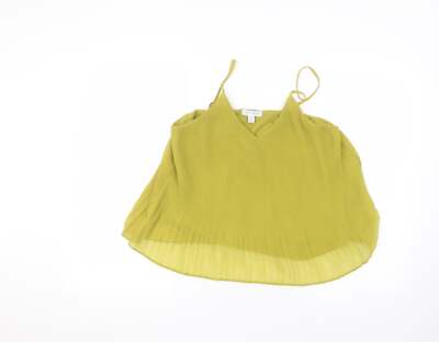 Topshop Damen grün Polyestermischung Bluse Größe 8