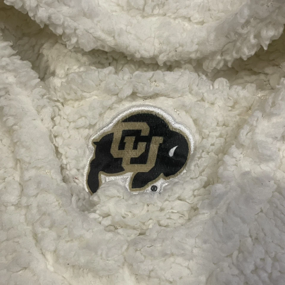 Colorado Buffalos Sherpa Balaclava Hood Ski Mask Winter Cover Hat Scarf White - Image 2 of 4