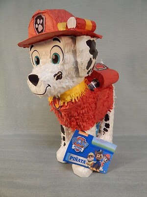 New Multicolor PAW Patrol Marshall Pull String Pinata Party Decor for Birthday