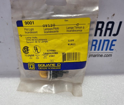 Square D 9001 Pilot Light Incandescent OY120 Lampara Ser.C