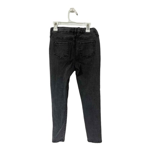 Girls Flip Sequin Star Skinny Mid-Rise Jeans Cat & Jack Black Wash Size 12 - Picture 2 of 5