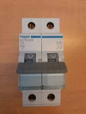 HAGER MYN206 C6 INTERRUTTORE MAGNETOTERMICO 2 POLI 