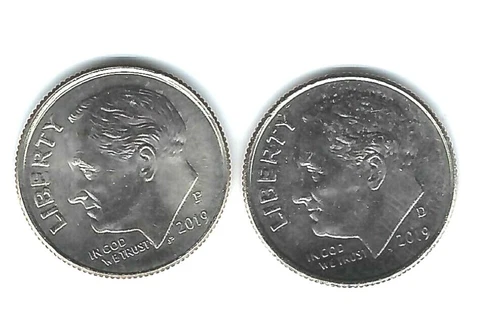 2019-P + D Uncirculated Roosevelt Dimes Both Business Types!