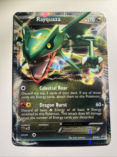 Rayquaza EX BW47 Black & White Holo LP