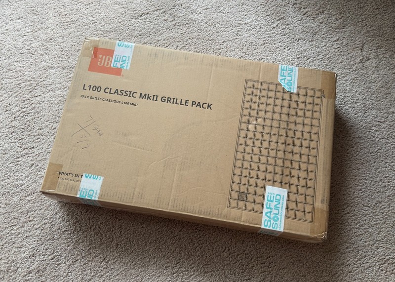 New JBL L100 Classic MkII Grille Pack (Orange)