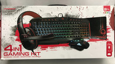 Hypergear Gaming Kit 4-in-1 Tactical Gear Ergonomic Keyboard / Mouse / Headph...