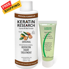 KERATIN RESEARCH Brazilian 120ml (Pack of 1) Standard Formula, 4oz Kit