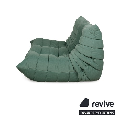 Ligne Roset Togo Fabric Two Seater Green Neubezug - Picture 9 of 9