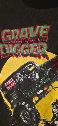 Vintage 90' Grave Digger TNT Monster Truck Challenge Tshirt Flemington NJ, XL - Picture 3 of 7
