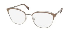 NEW ESCADA VESB24S GLASSES FULL-RIM 54-18-140 METAL  PLASTIC CAT EYE BROWN
