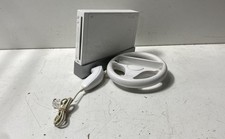 Nintendo Wii Console RVL-001 Stand Wiimote Nunchuk Wheel For Parts and Repairs