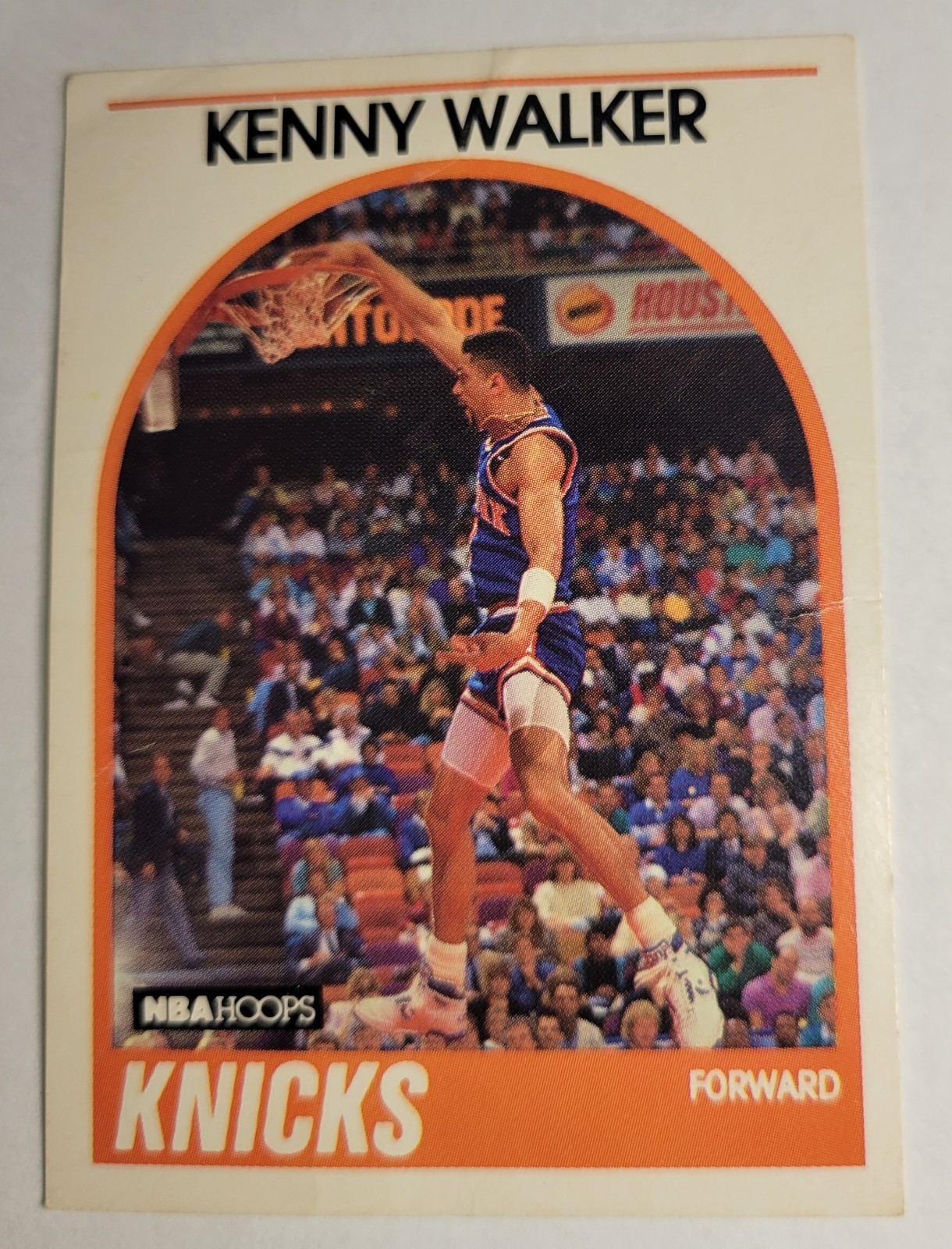 1989 Kenny Walker Card #3 New York Knicks Basketball NBA Hoops Forward Flaws