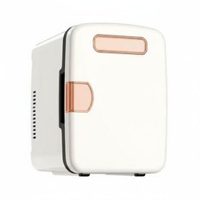 Mini refrigerador portátil esquinas redondeadas pequeño mini refrigerador acabado brillante